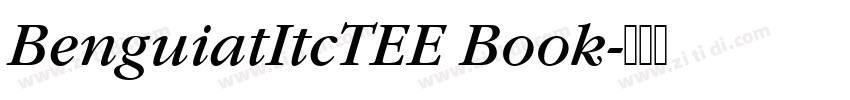 BenguiatItcTEE Book字体转换